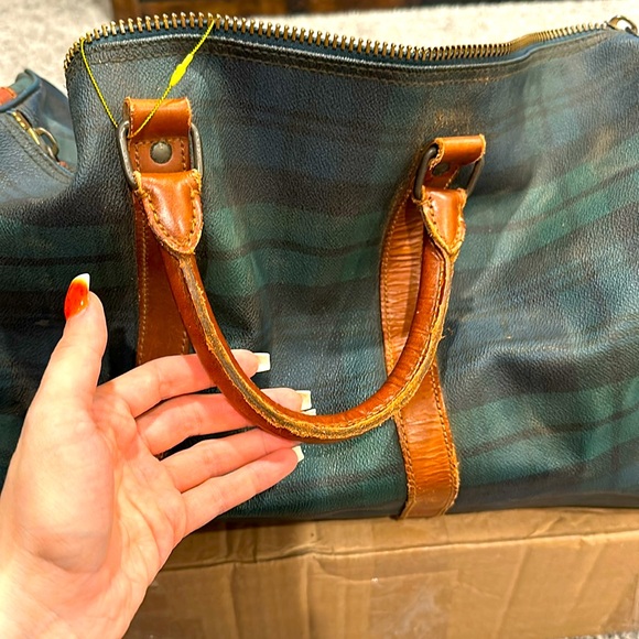 Polo Ralph Lauren Travel Bag Green Leather (Large) - Picture 4 of 6